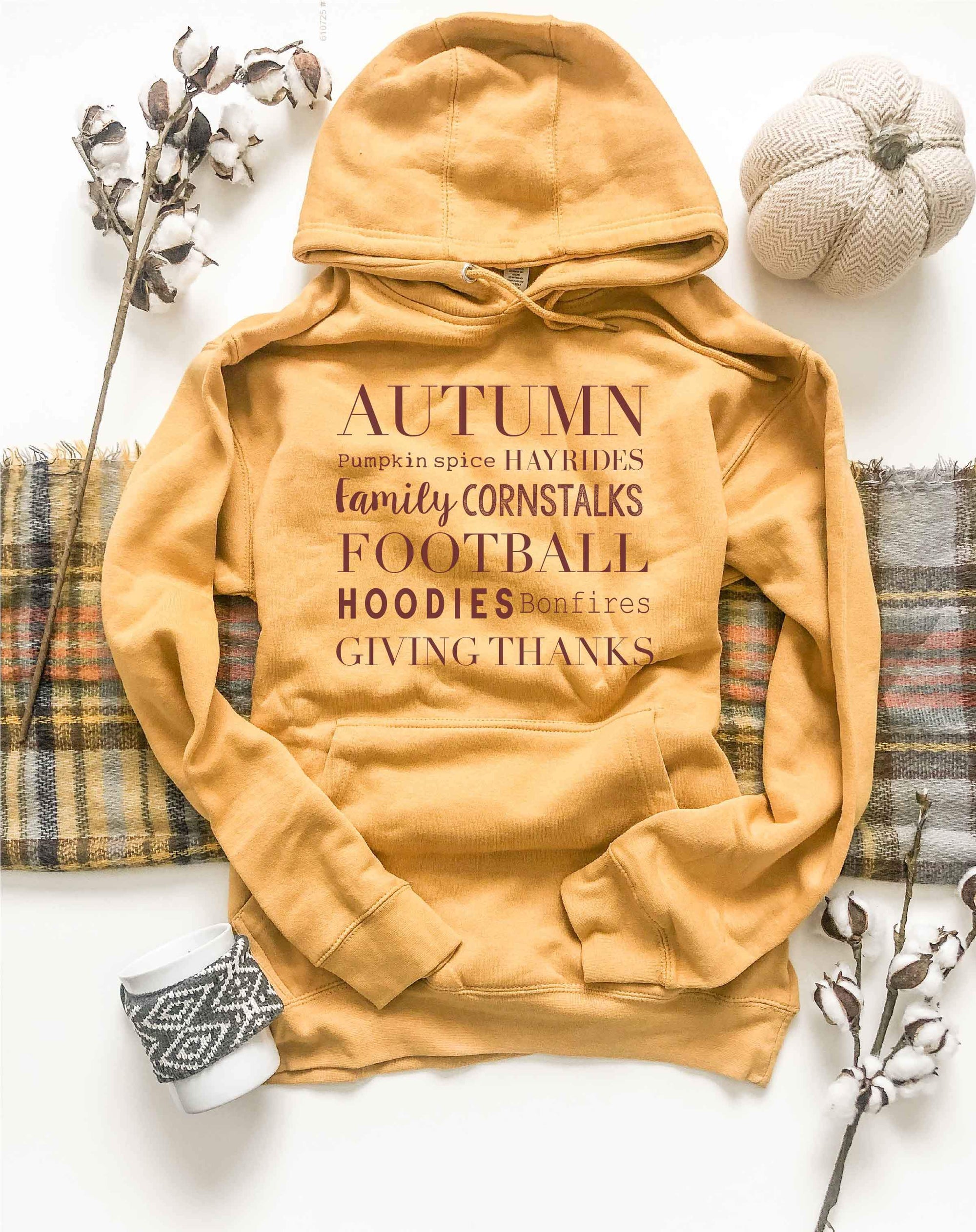 Autumn hoodie Fall hoodie Cotton heritage lightweight fleece hoodie 