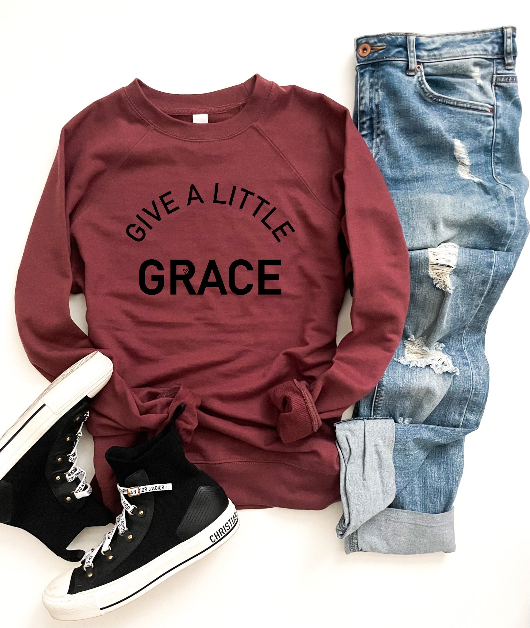 Give a little grace french terry raglan Fall French Terry raglan Lane seven and cotton heritage French Terry raglans 