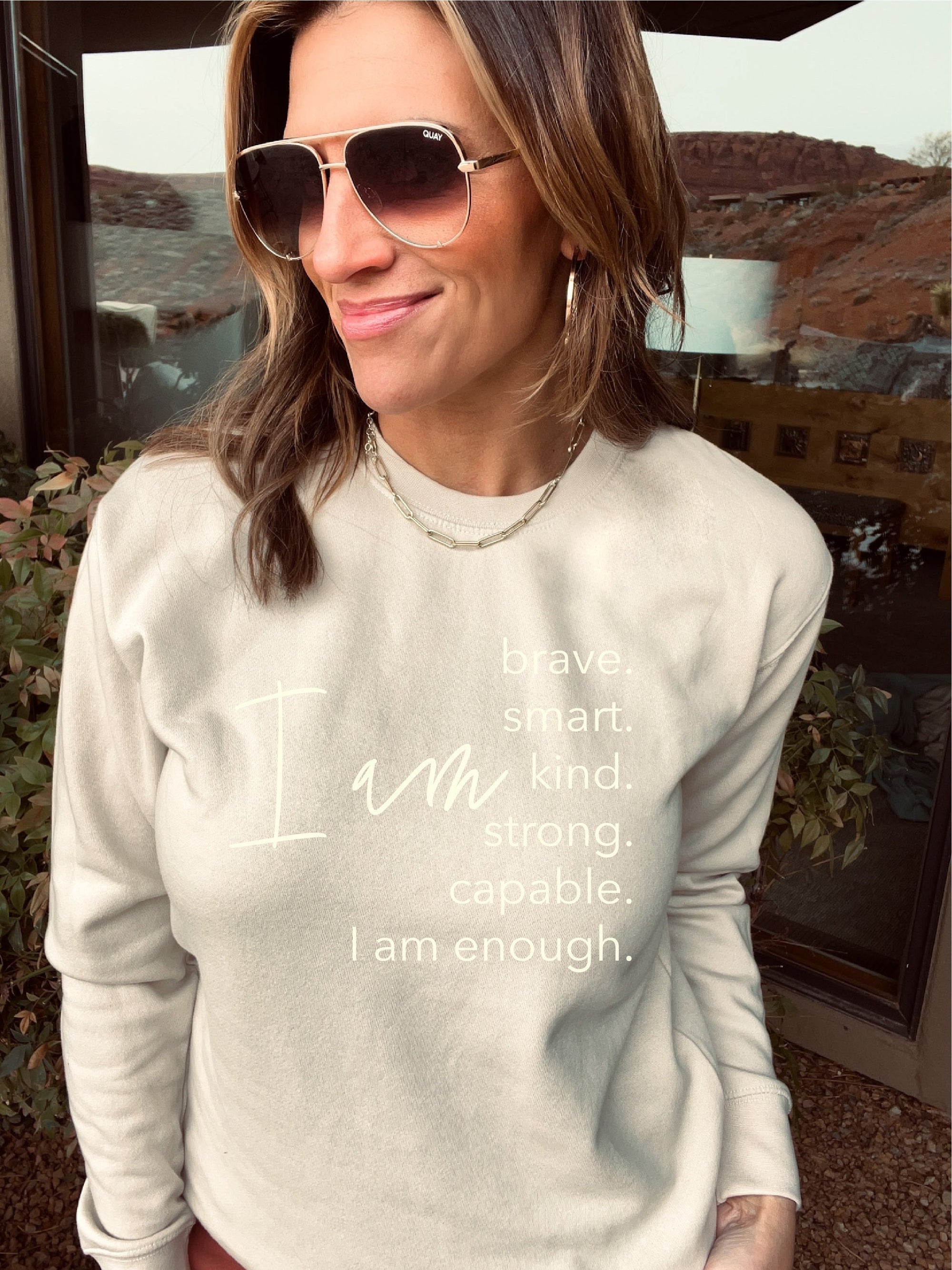 I am french terry sweatshirt Affirmation collection Independent Trading Co French Terry 