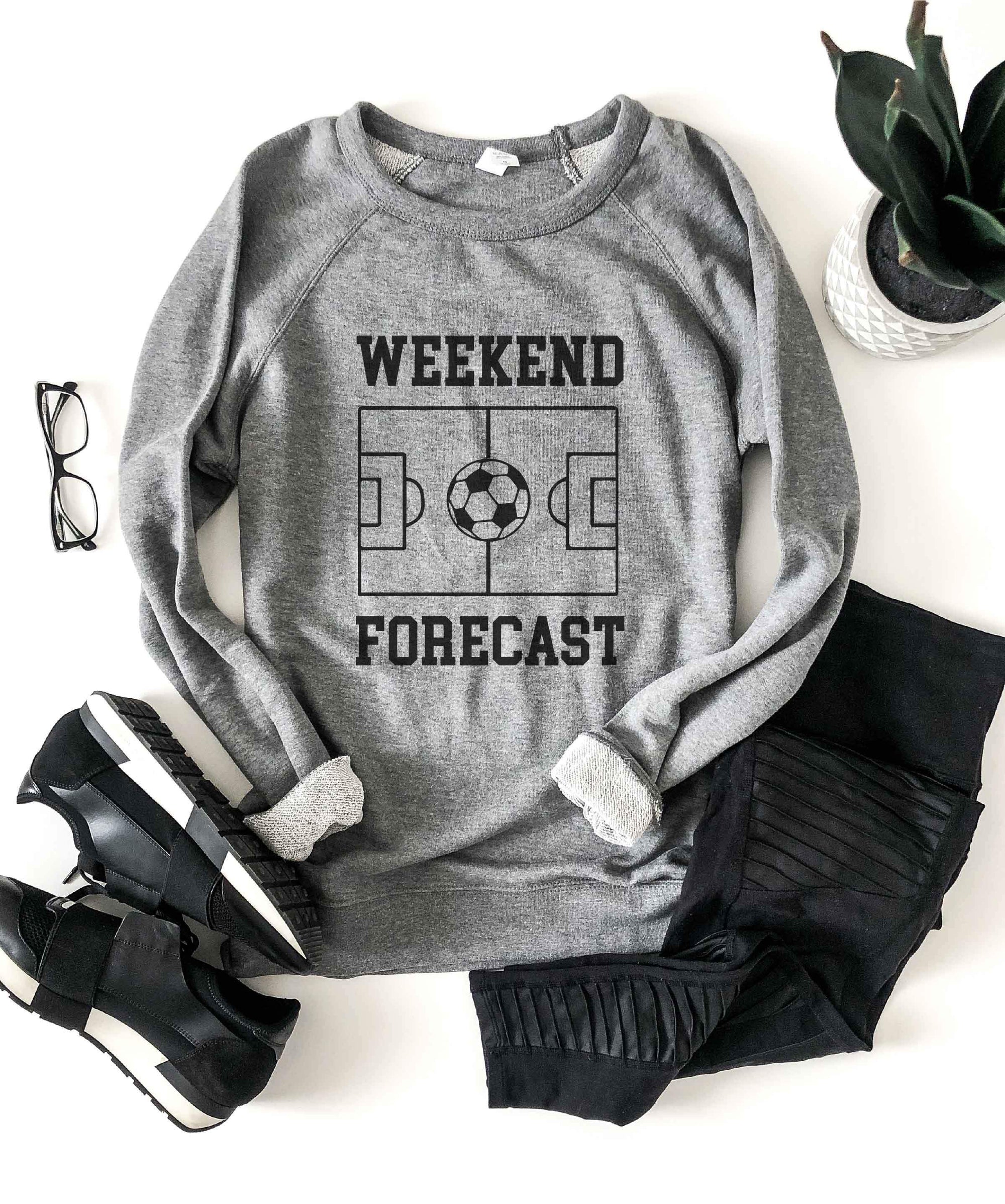 Weekend forecast soccer french terry raglan Football french Terry Lane seven French Terry raglan 