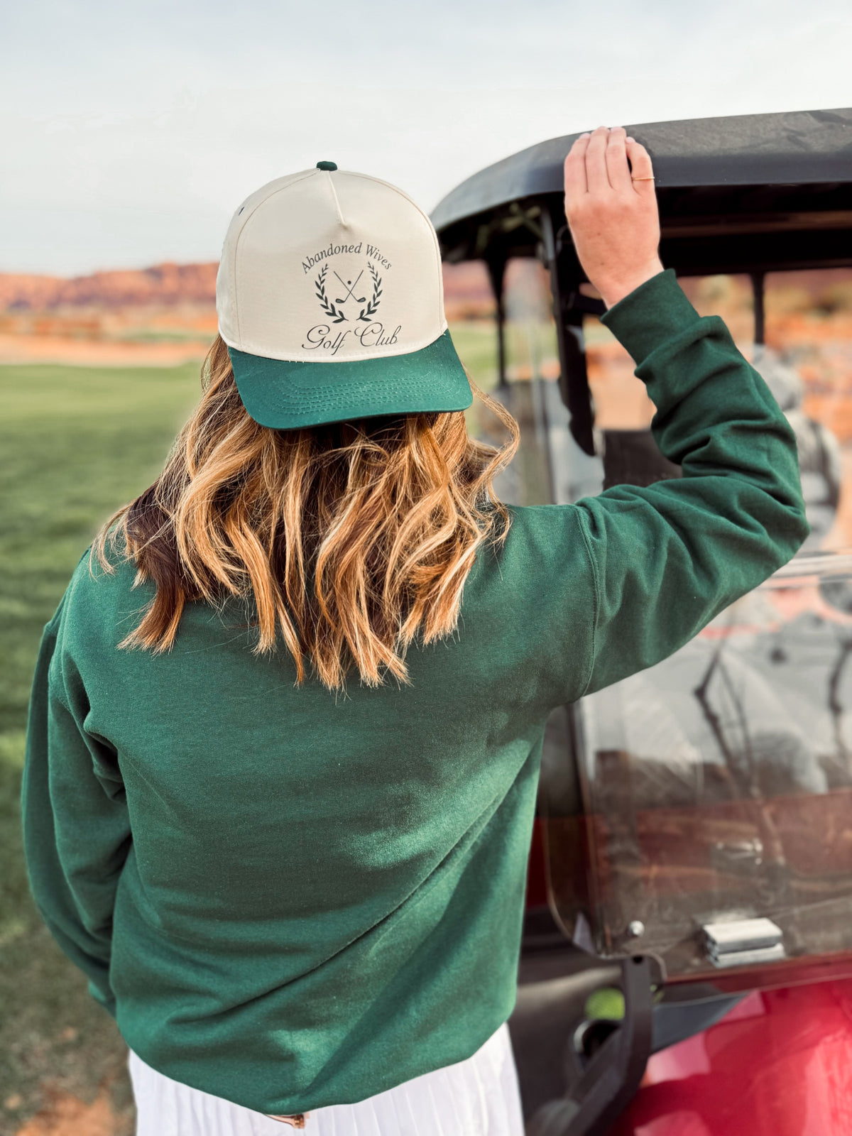 Abandoned wives club two-toned ball cap country club Otto 5 panel ball cap 