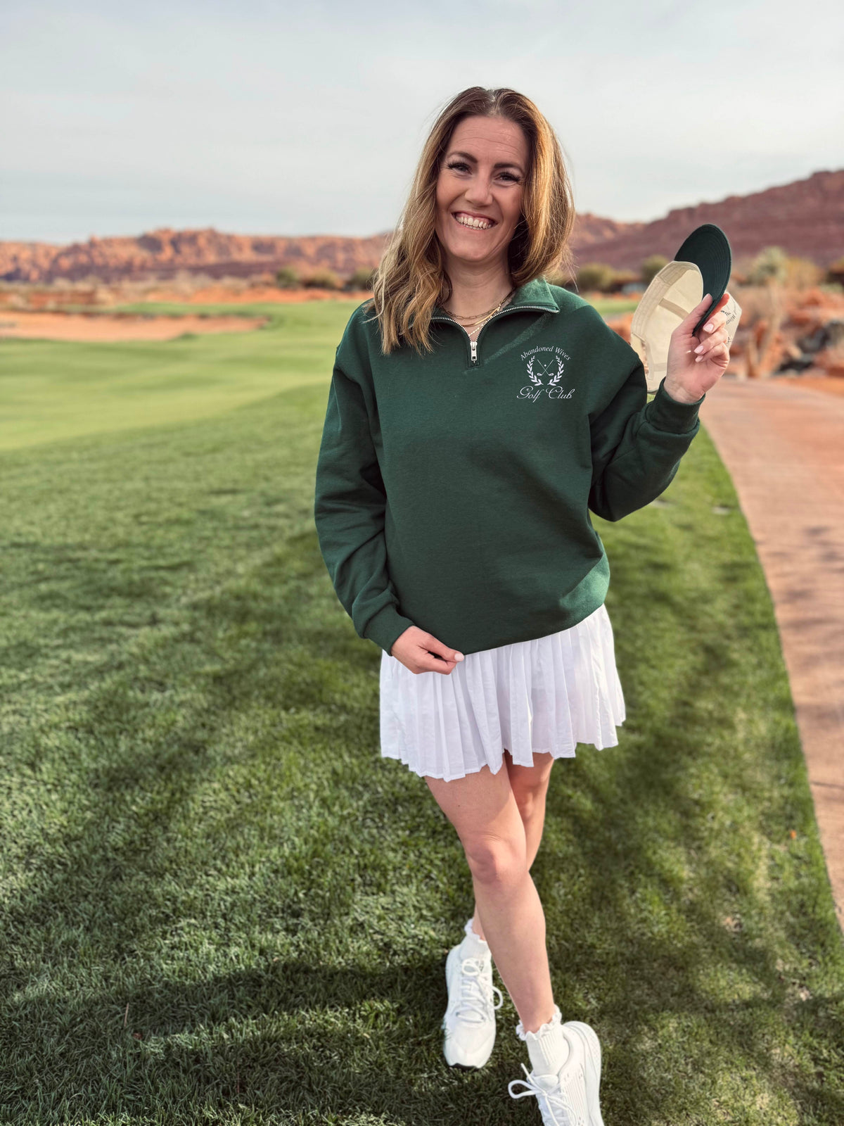 Abandoned wives golf club quarter zip sweatshirt country club Jerzees qtr zip 