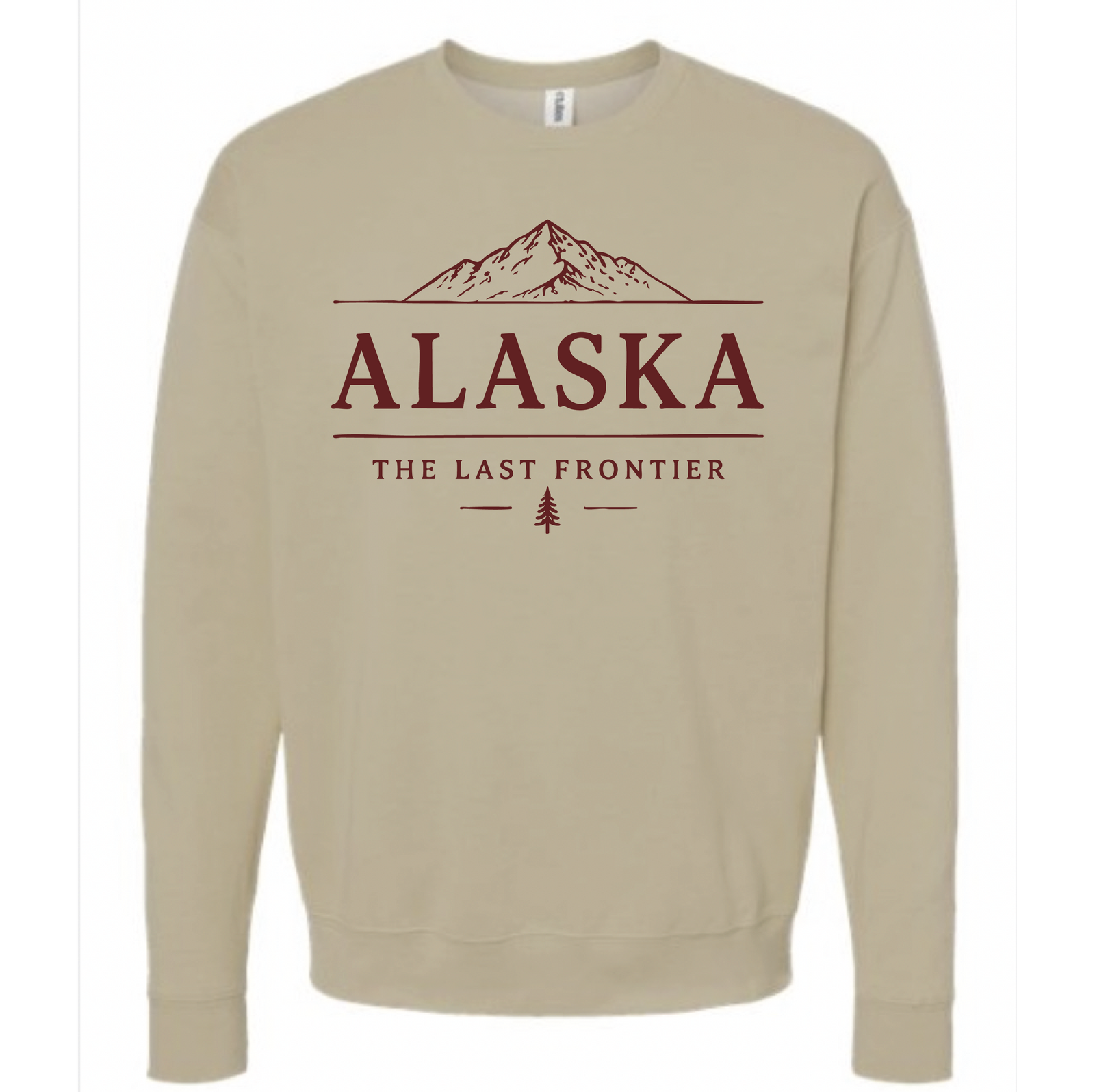 Alaska The Last Frontier Sweatshirt Graphic Design Sweatshirt Tultex XS 
