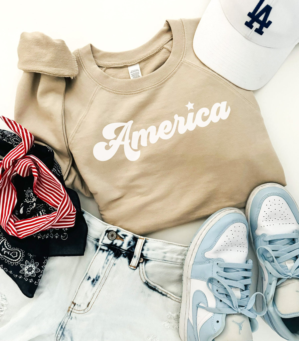 America french terry sweatshirt 4th of july collection Independent Trading Co French Terry 