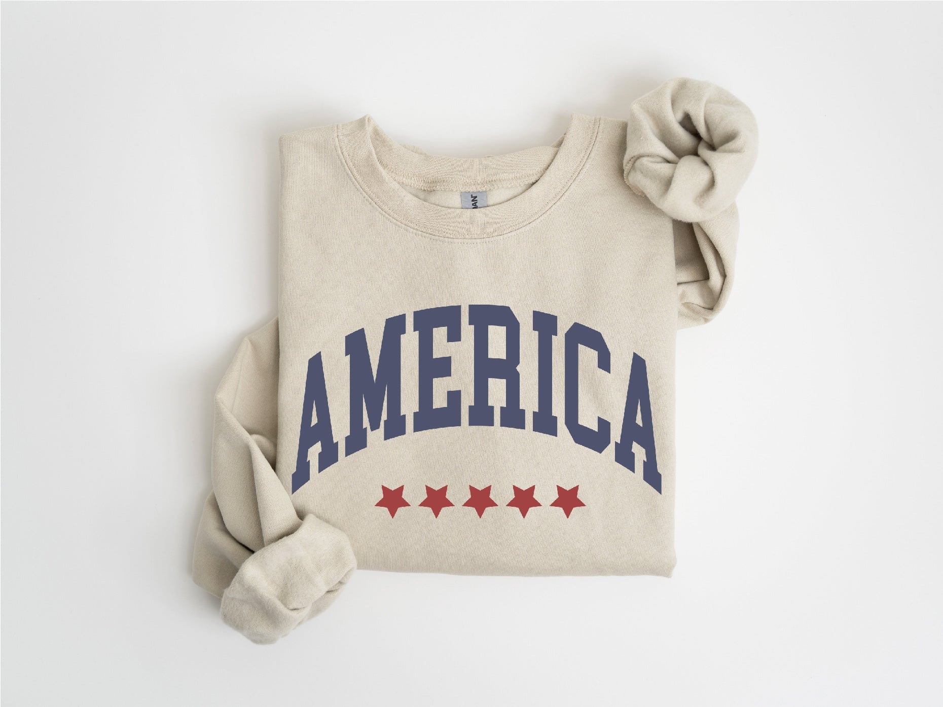 America stars softstyle sweatshirt patriotic Gildan softstyle(sf000) 
