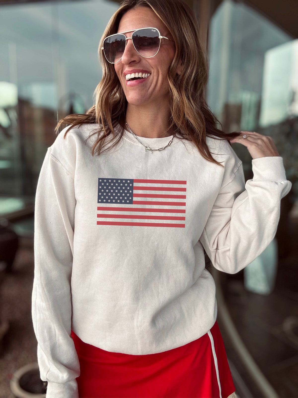 American flag softstyle sweatshirt Patriotic Jerezees softstyle 