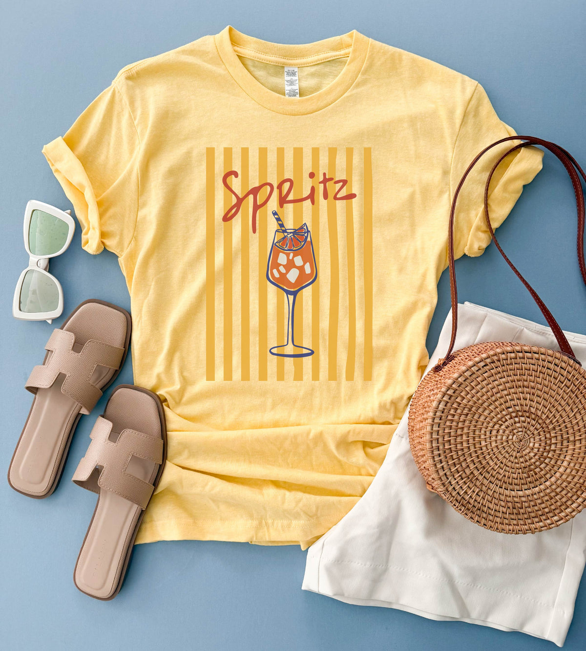 Aperol Spritz tee Short sleeve patriotic tee Next level 6210 