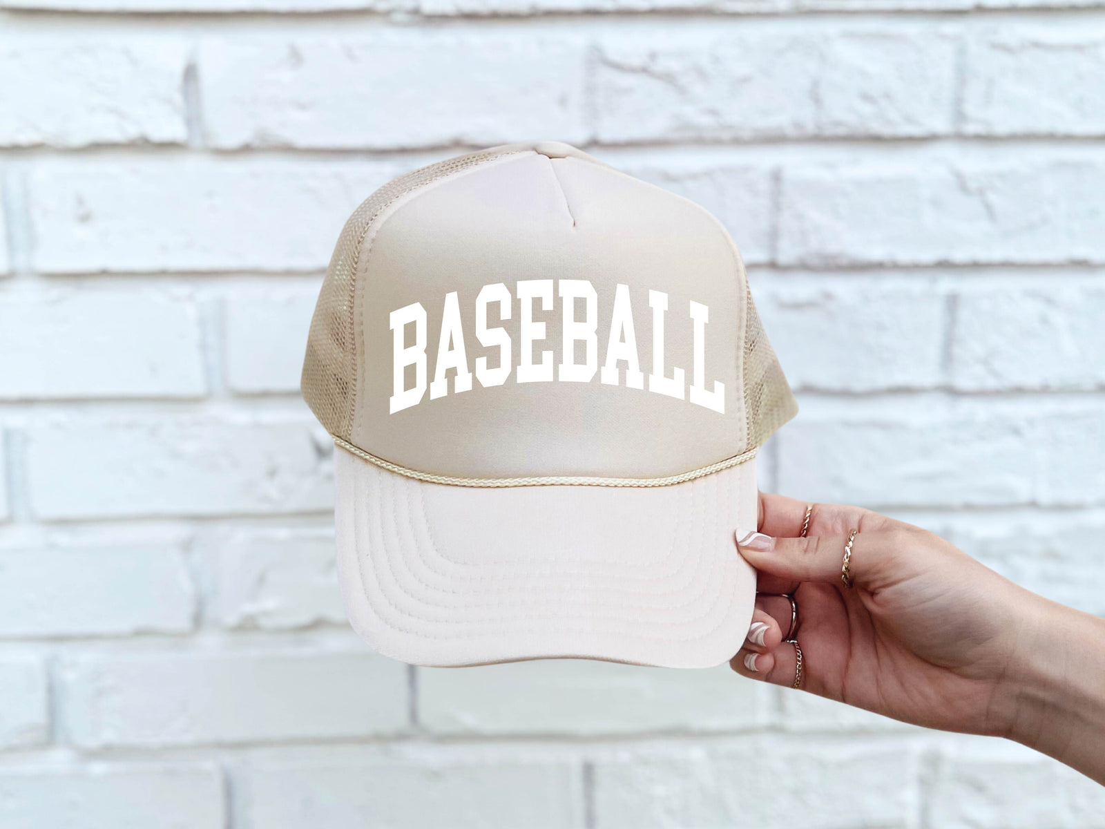 Baseball arch foam trucker hat baseball Buck wholesale foam trucker 