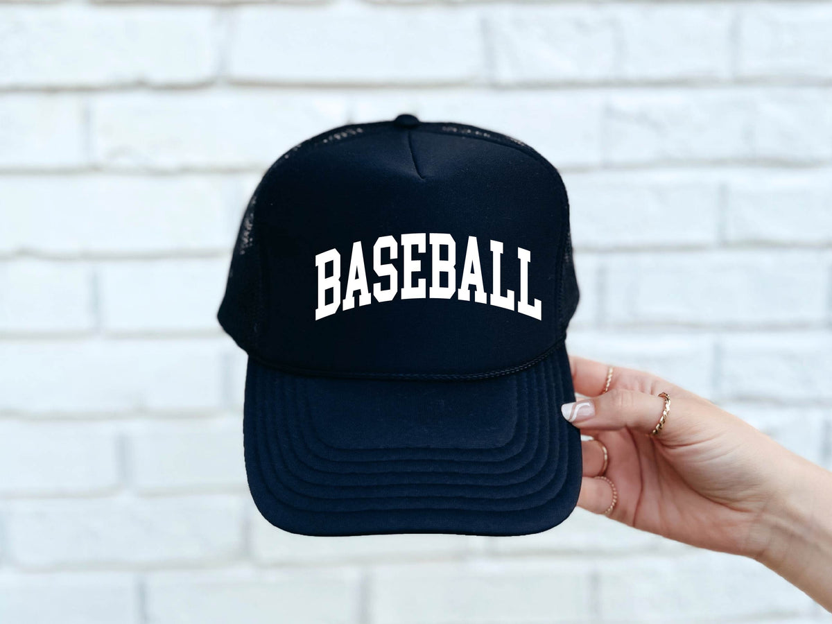 Baseball arch foam trucker hat baseball Buck wholesale foam trucker 