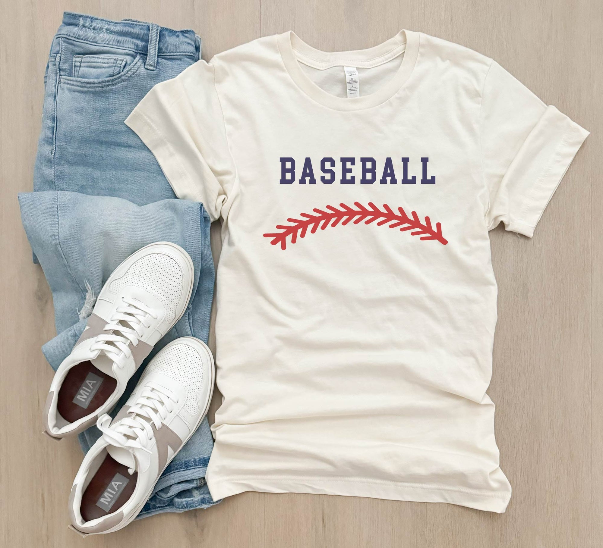 Baseball stitch tee baseball Lane seven tee 