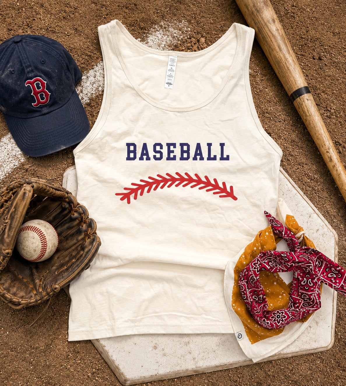 Baseball stitch unisex tank Baseball Bella Canvas 3480 tank 