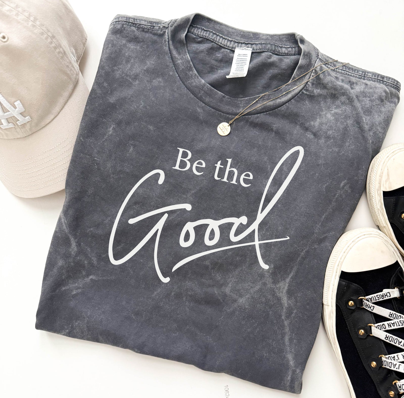 Be the good vintage wash tee coffee Lane Seven 