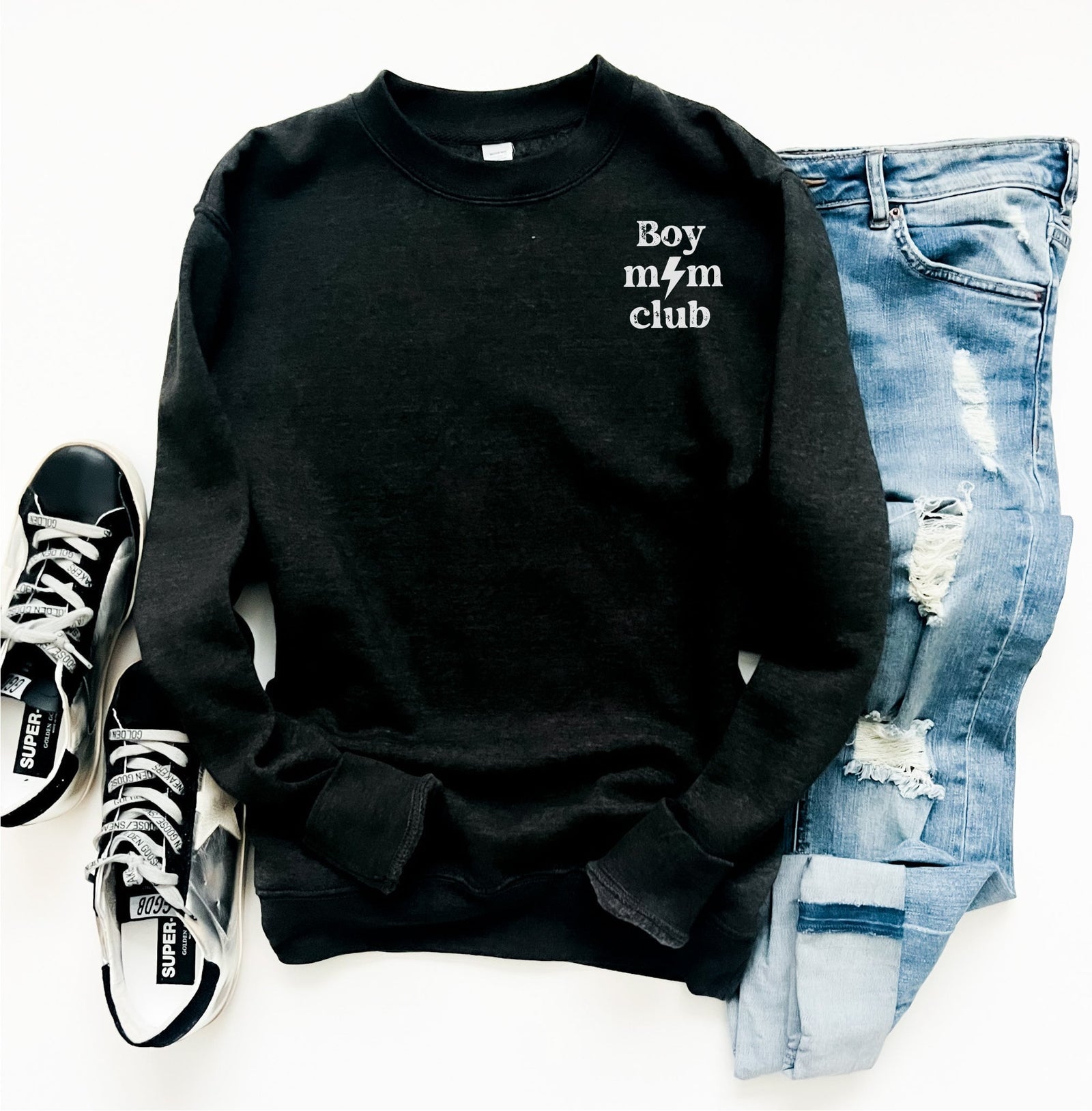 Boy mom club fleece sweatshirt mom Lane seven unisex sweatshirt 