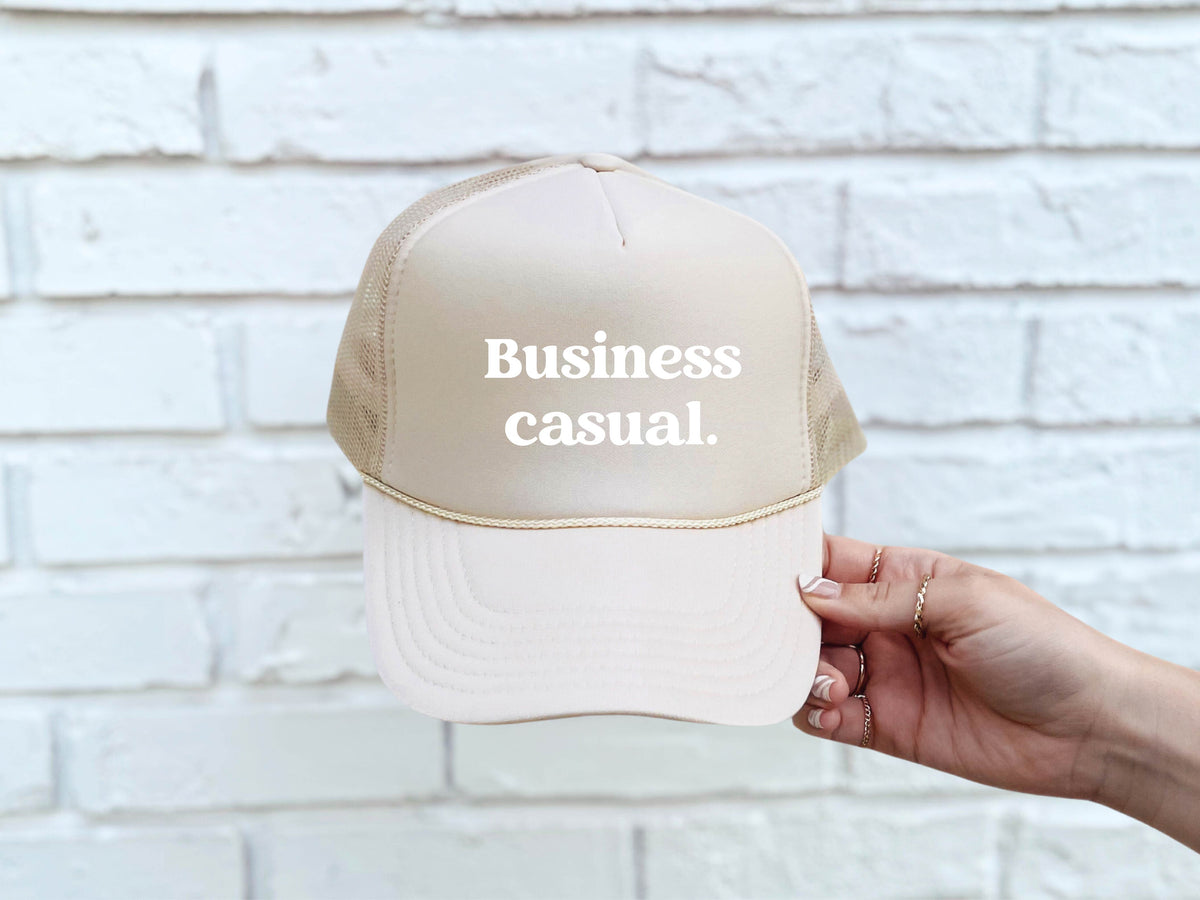 Business casual foam trucker hat Hat Buck wholesale foam trucker 