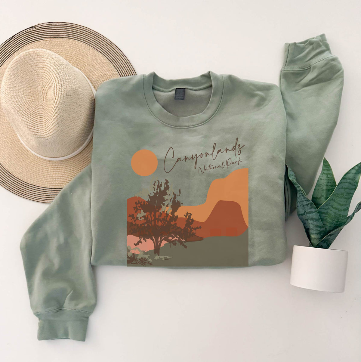 Canyonlands NP landscape softstyle sweatshirt national park Gildan softstyle(sf000) 