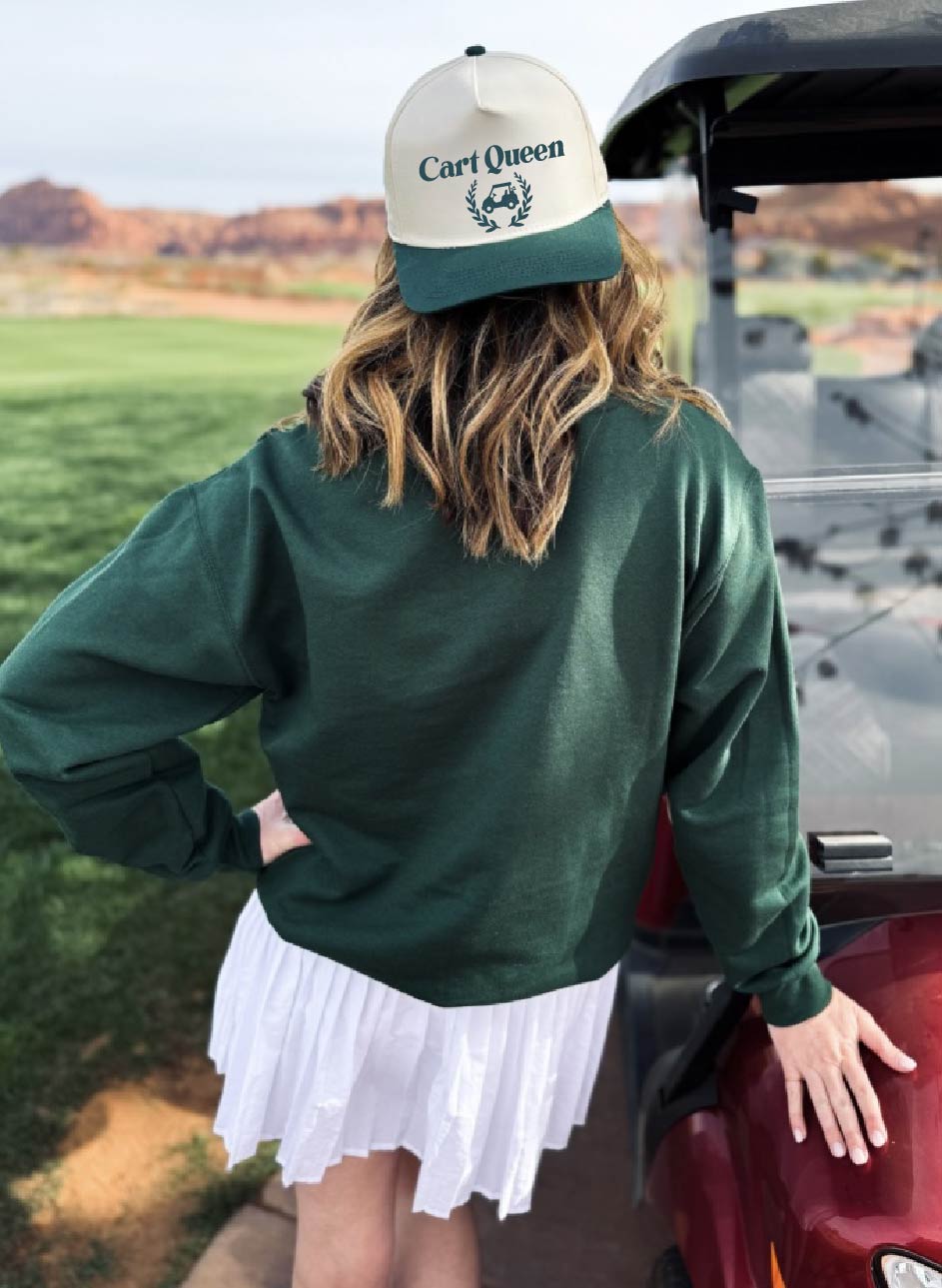 Cart Queen two-toned ball cap country club Otto 5 panel ball cap 