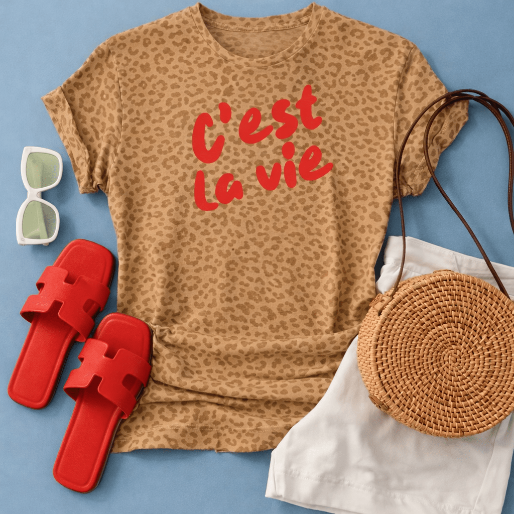C'est La Vie leopard tee Everyday LAT leopard tee 
