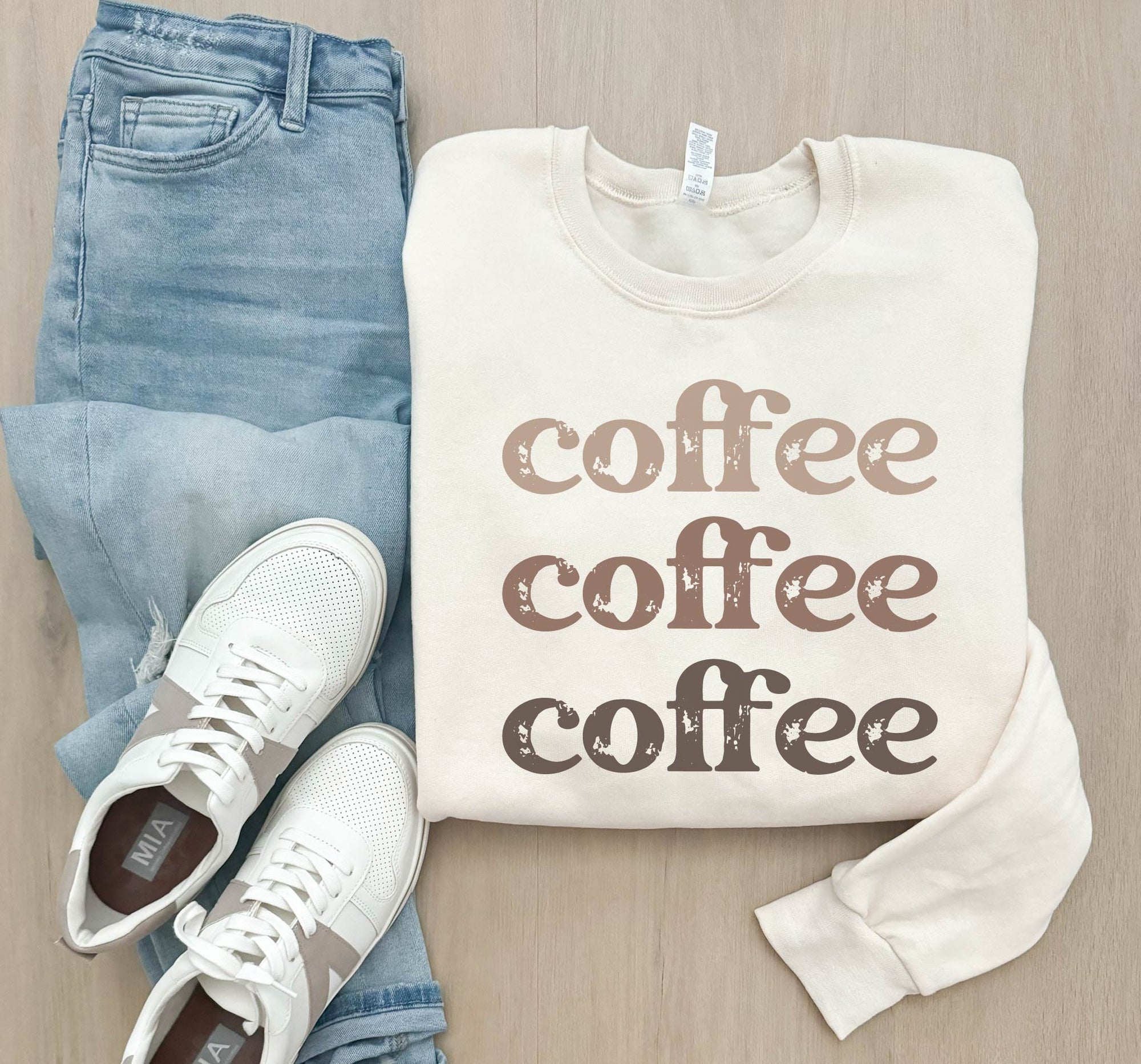 Coffee coffee coffee basic sweatshirt coffee Jerzees 562MR 