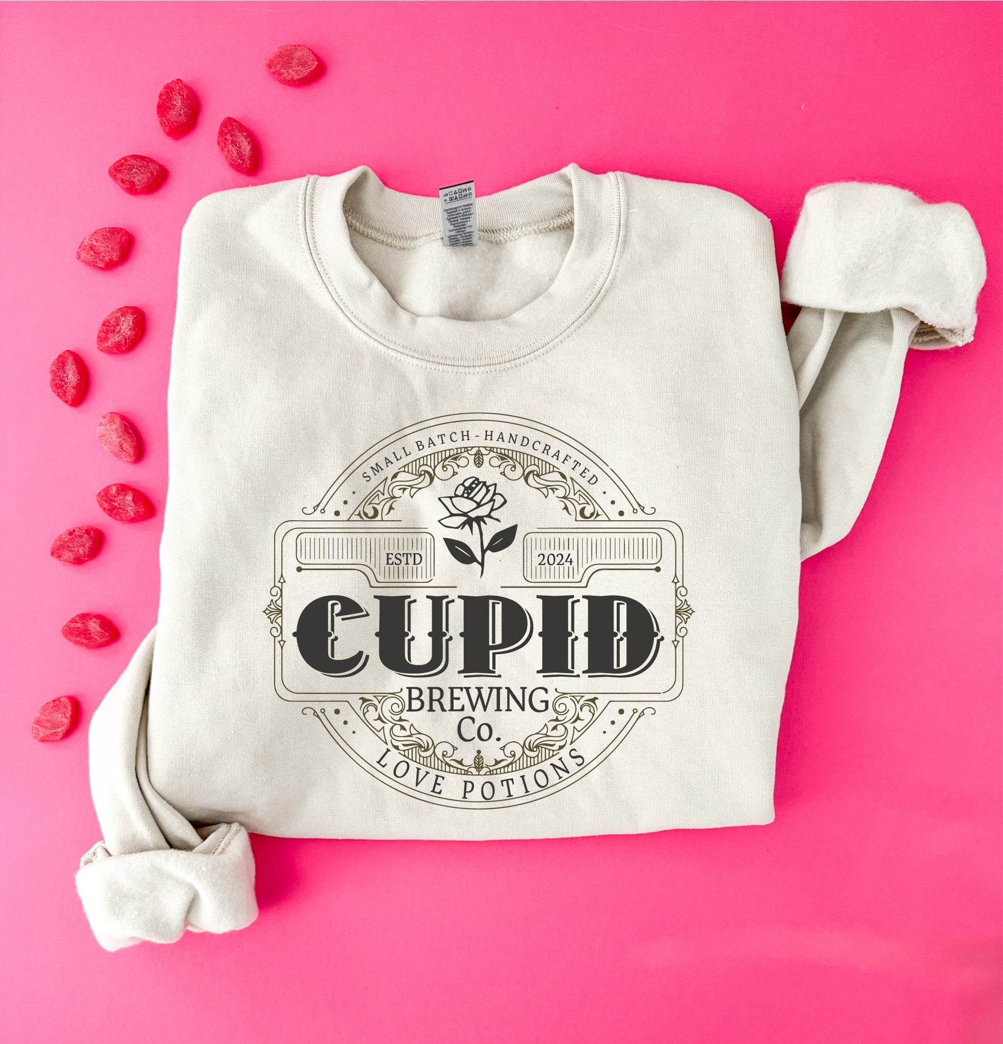 Cupid brewing co basic sweatshirt Valentines Gildan 18000 sweatshirt 