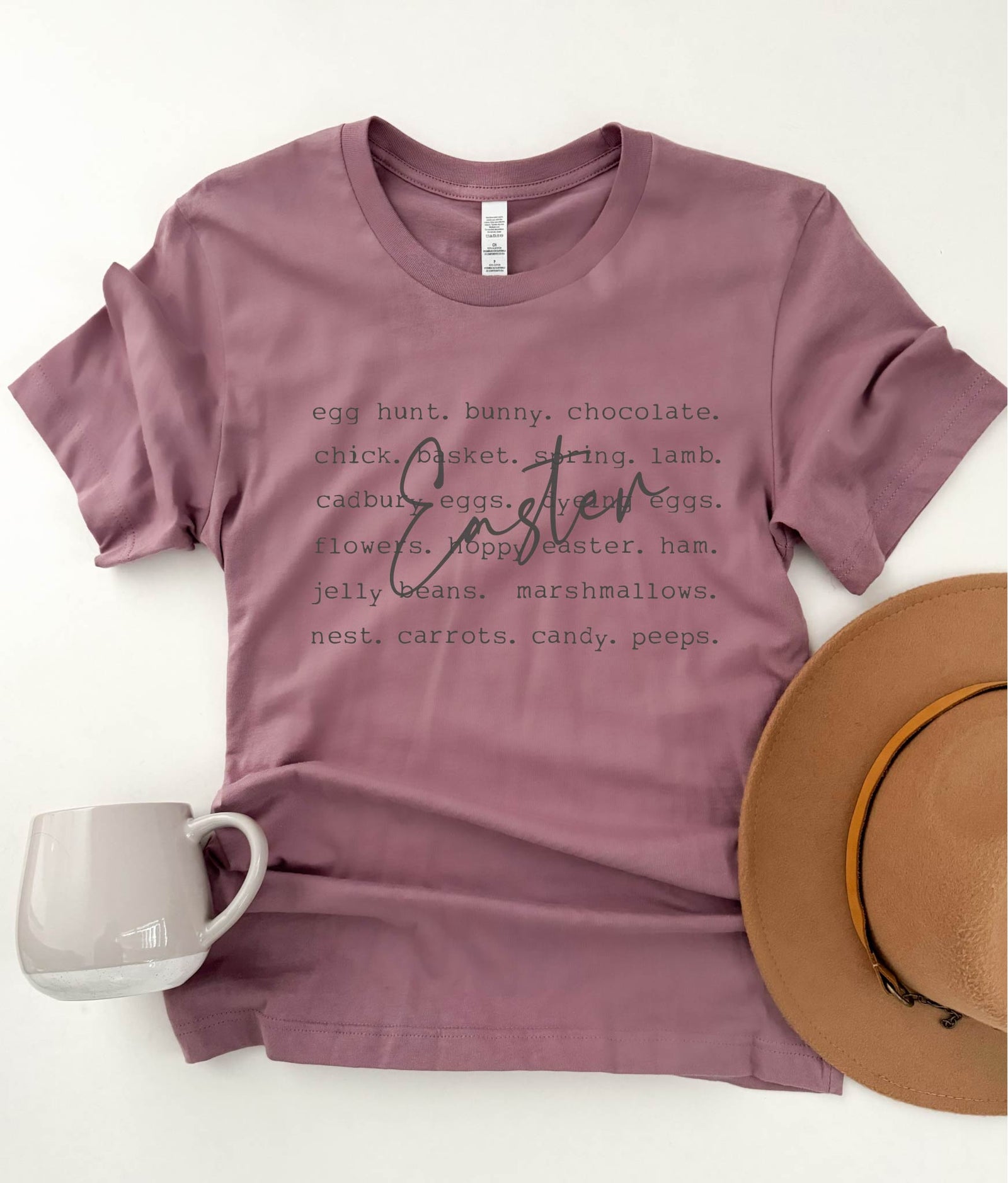 Easter words tee words Bella canvas 3001 