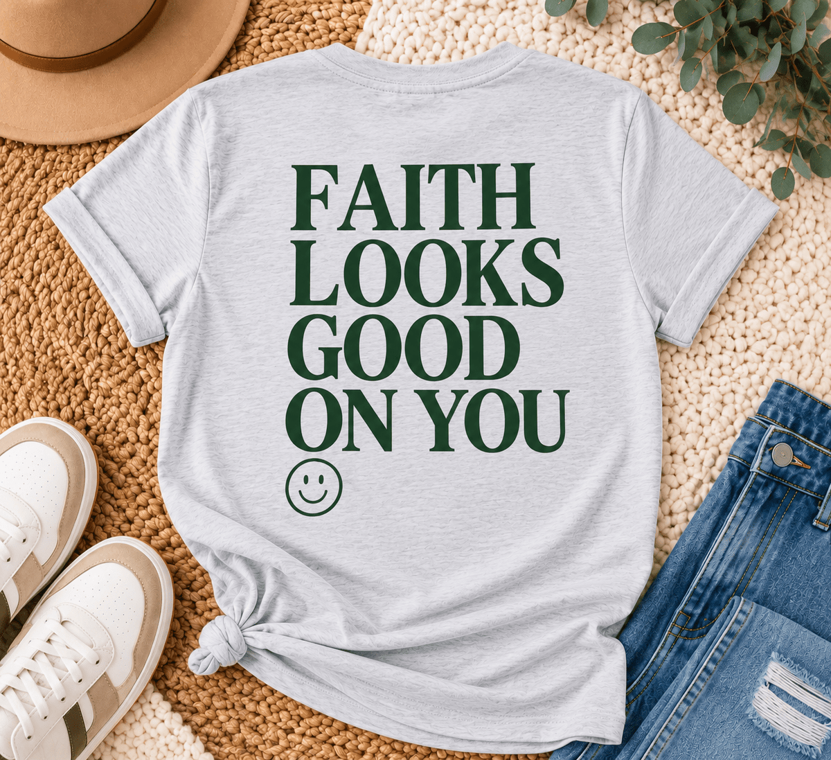 Faith Looks Good on You Tee christmas Lane Seven 