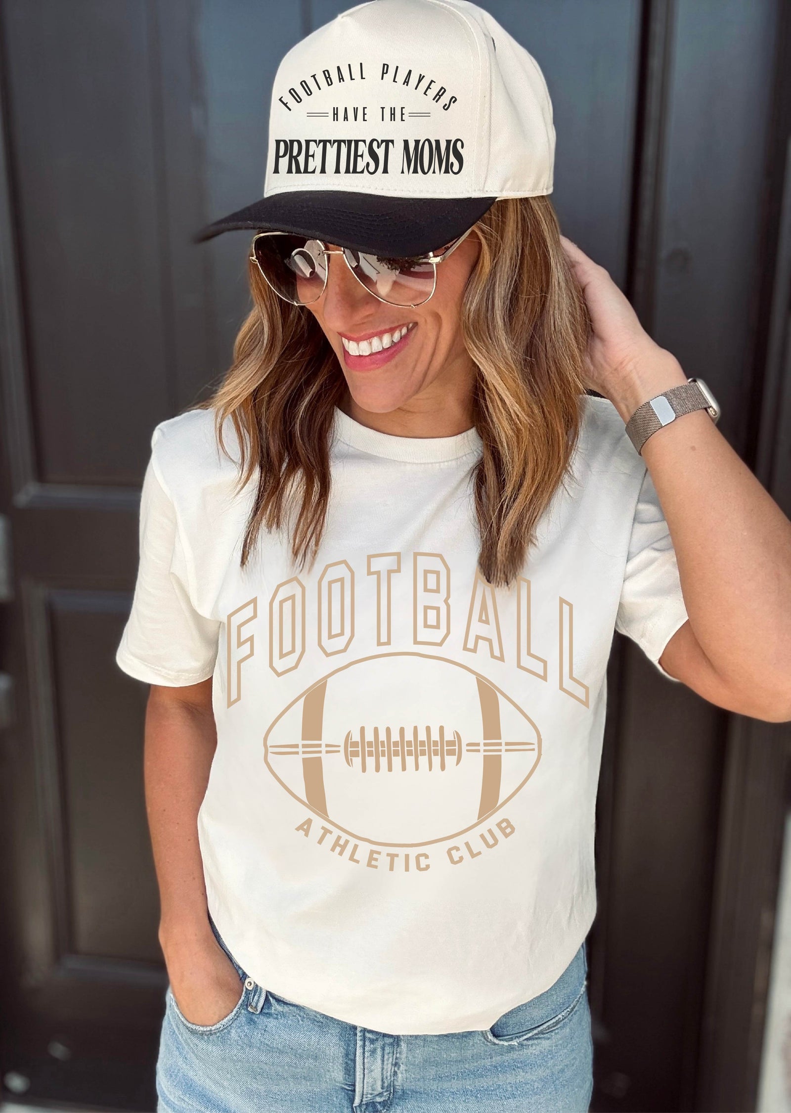 Football athletic club tee Short sleeve football tee