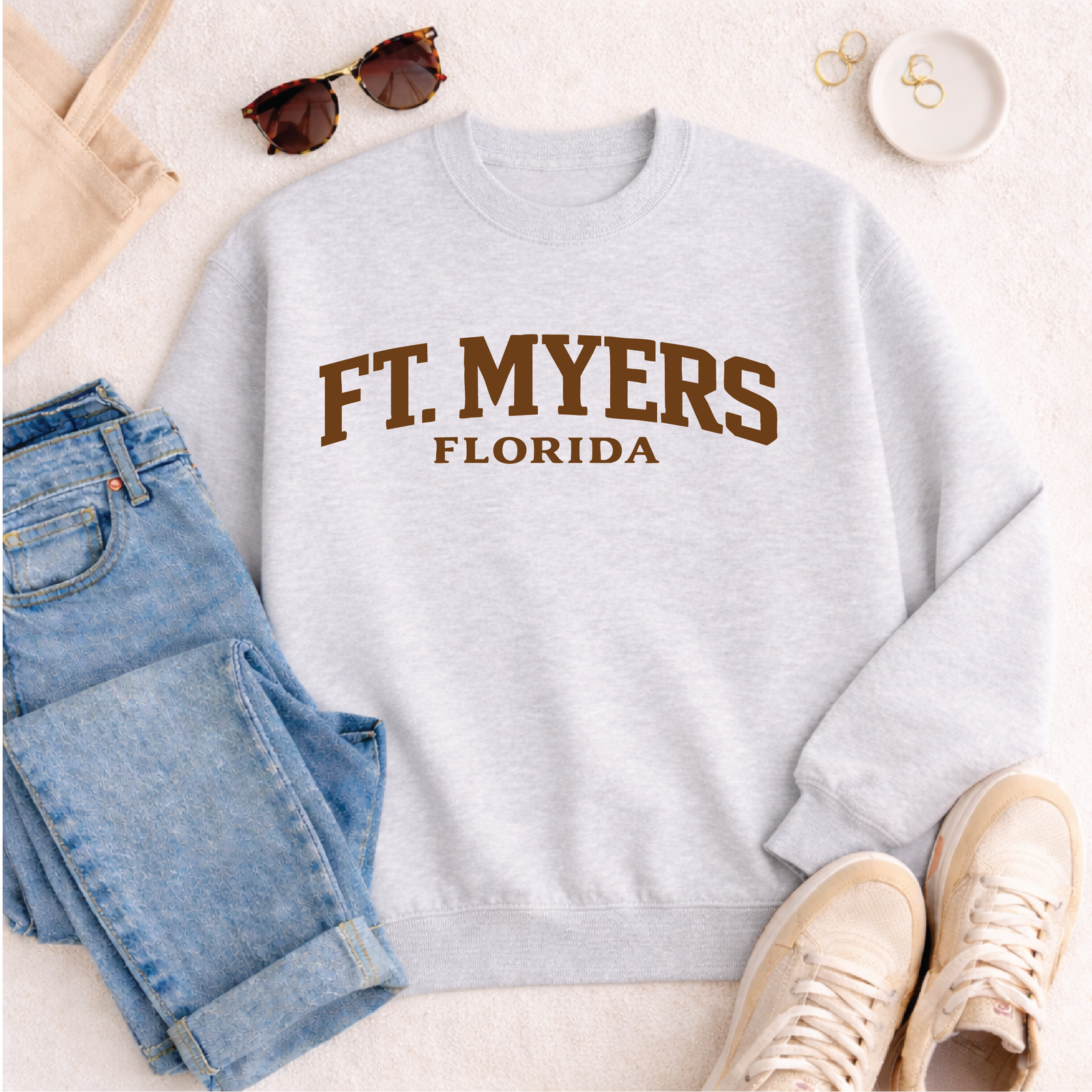 Ft. Myers Sweatshirt Graphic Design Sweatshirt Lane Seven 