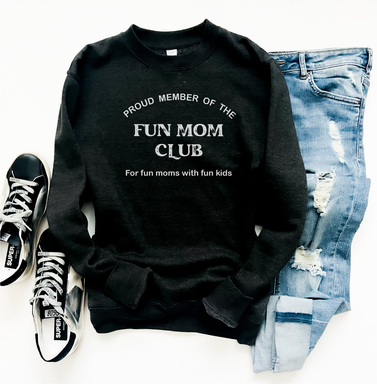 Fun moms club fleece sweatshirt Miscellaneous sweatshirt Lane seven unisex sweatshirt 