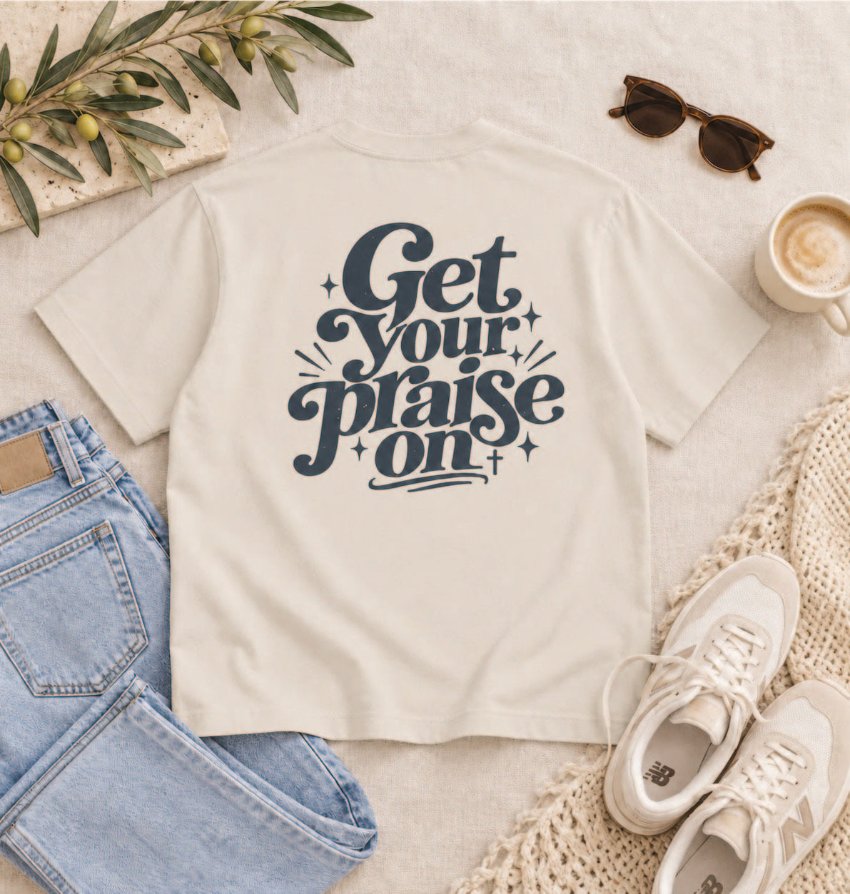 Get Your Praise On Garment Washed Tee