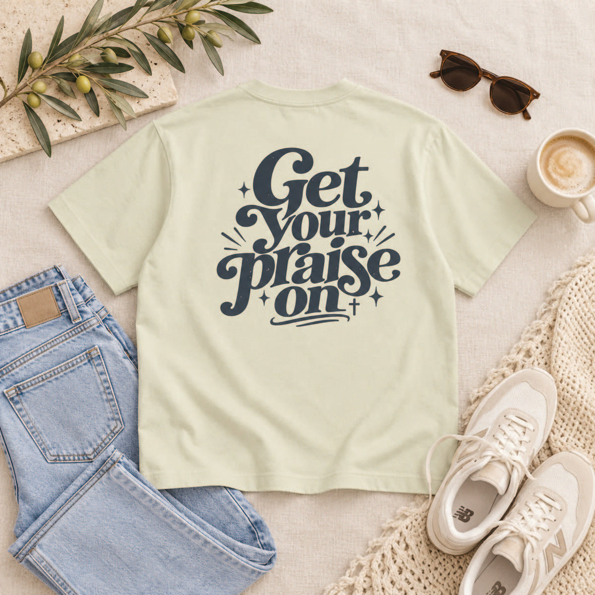 Get Your Praise On Garment Washed Tee