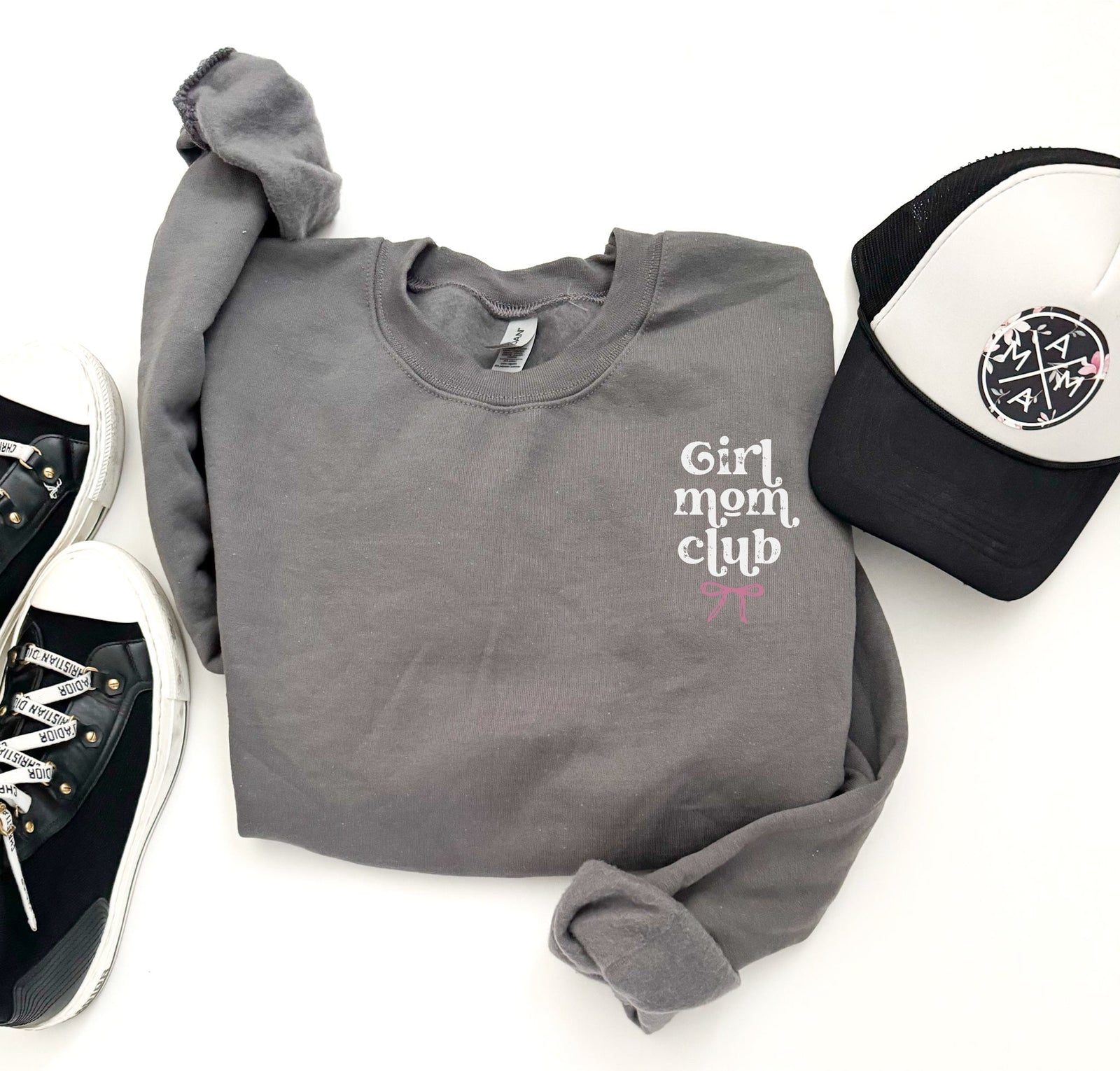 Girl mom club basic sweatshirt Mama Jerzees 562MR 