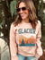 Glacier NP landscape softstyle sweatshirt patriotic Gildan softstyle(sf000) 