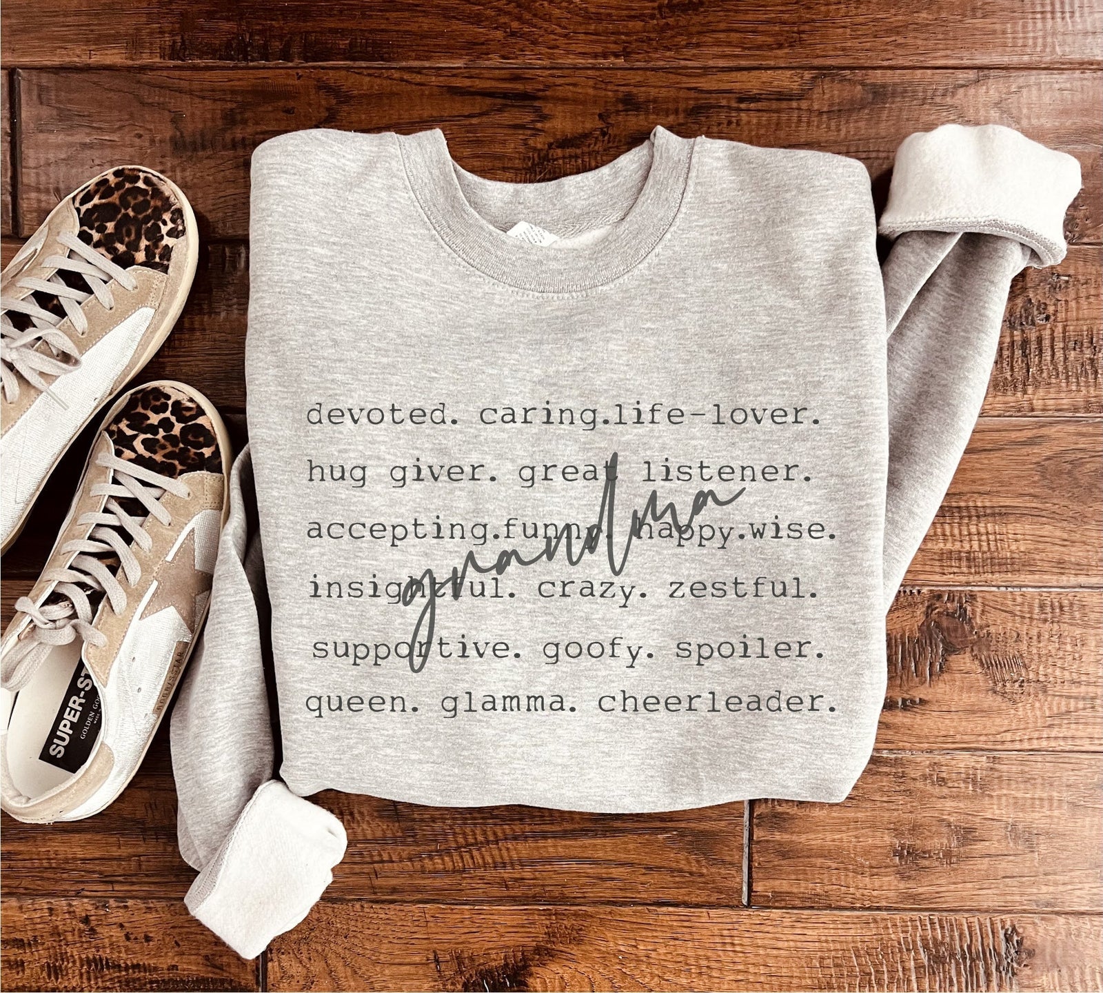 Grandma words sweatshirt words Gildan 18000 sweatshirt 