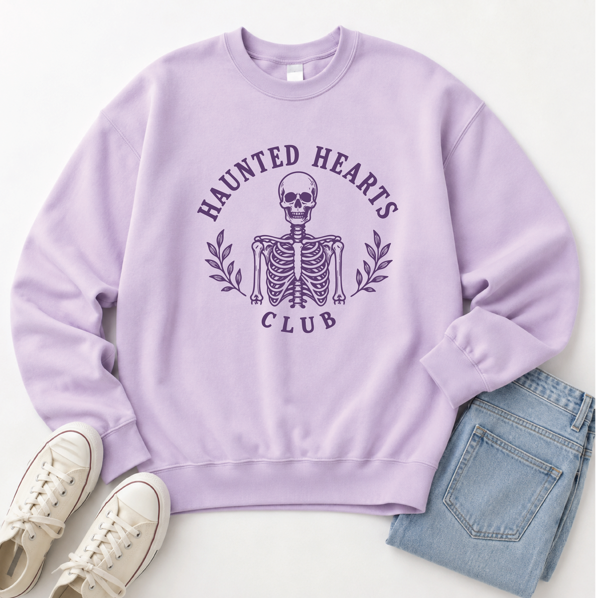 Haunted Hearts Club Sweatshirt Halloween hoodie Cotton heritage fleece 