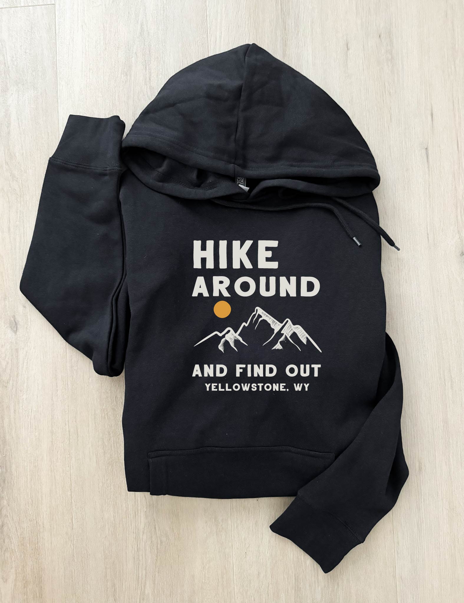 Hike around and find out fleece hoodie Adventure Lane seven heavyweight hoodie 