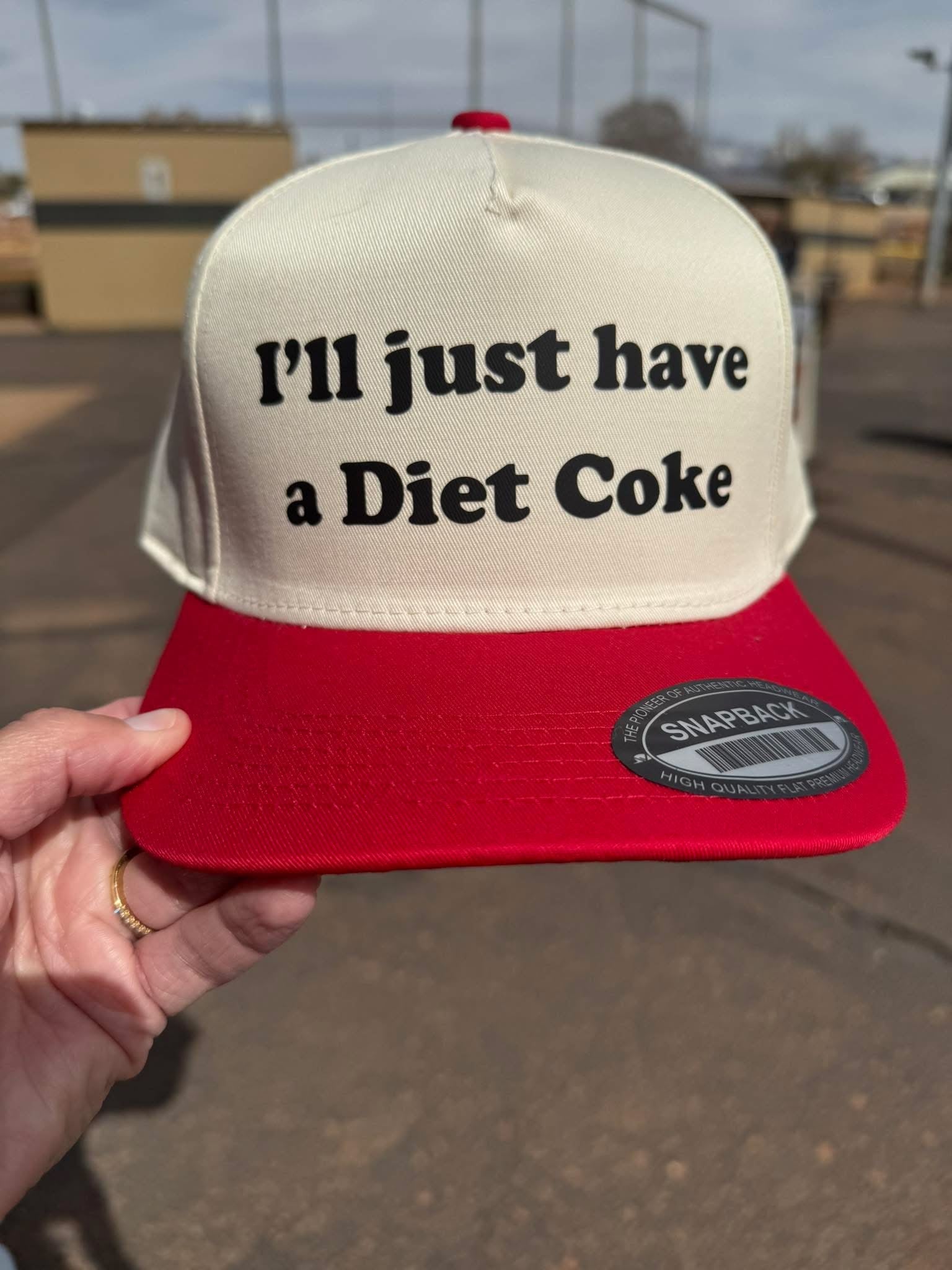 I’ll just have a Diet Coke two toned hat Hat Otto 5 panel ball cap 