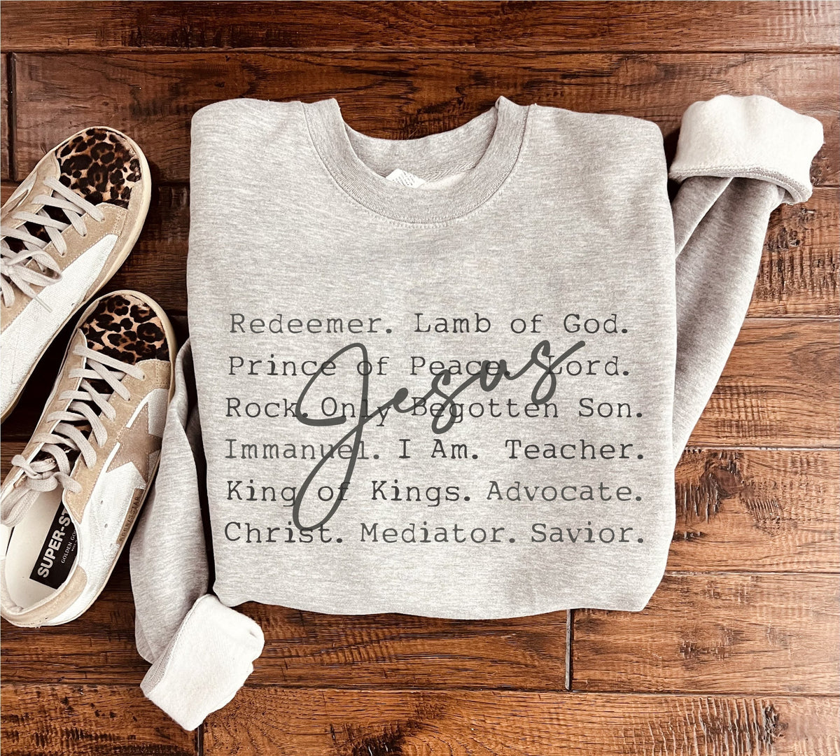 Jesus words sweatshirt Words collection, easter Gildan 18000 sweatshirt 