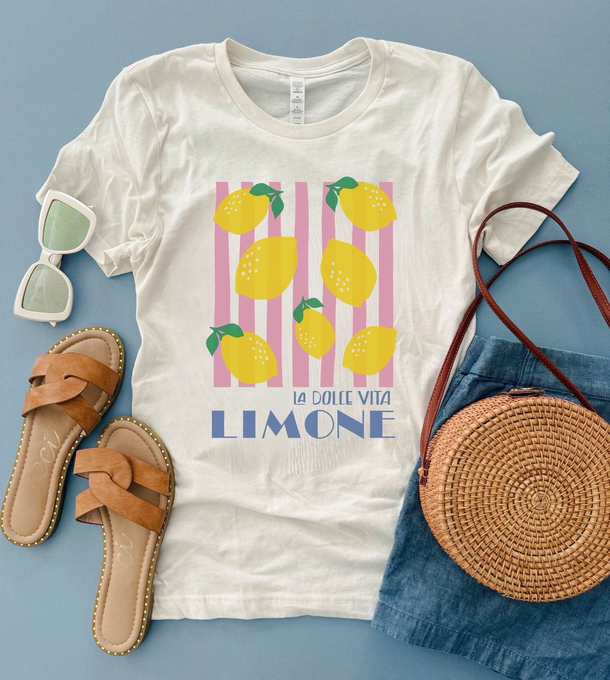La Dolce Vita Limone heavyweight tee farmers market Lane seven heavyweight tee 