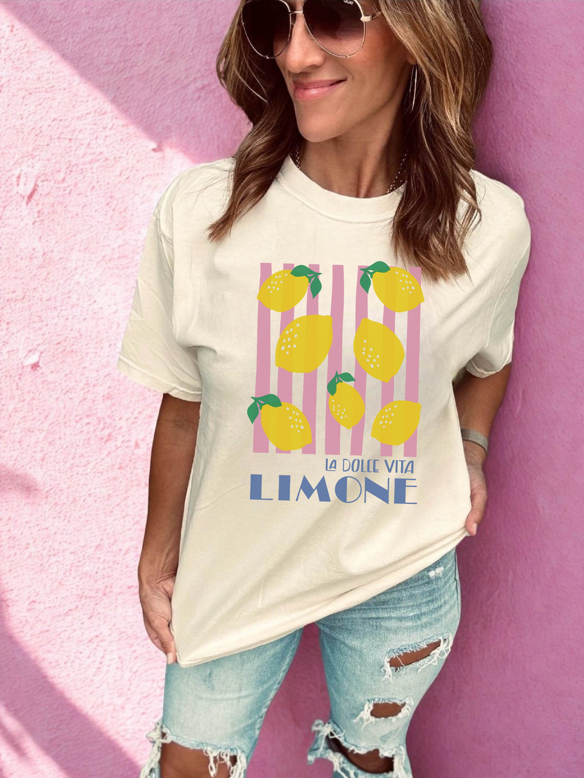 La Dolce Vita Limone heavyweight tee farmers market Lane seven heavyweight tee 