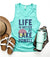 Life is better at Lake Powell unisex tank National park collection Cotton heritage mc1790- Silver is Bella 3480 