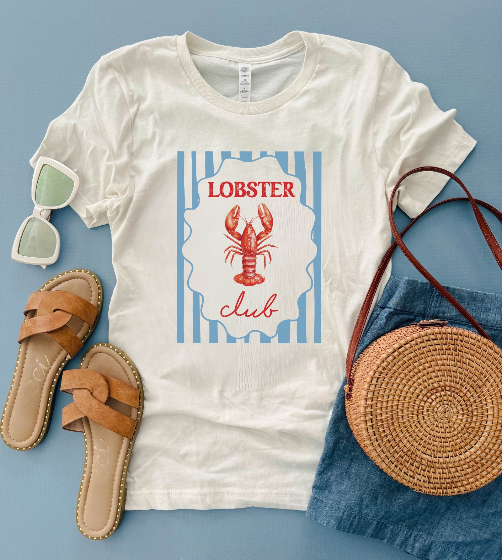 Lobster Club heavyweight tee farmers market, vacay Lane seven heavyweight tee 