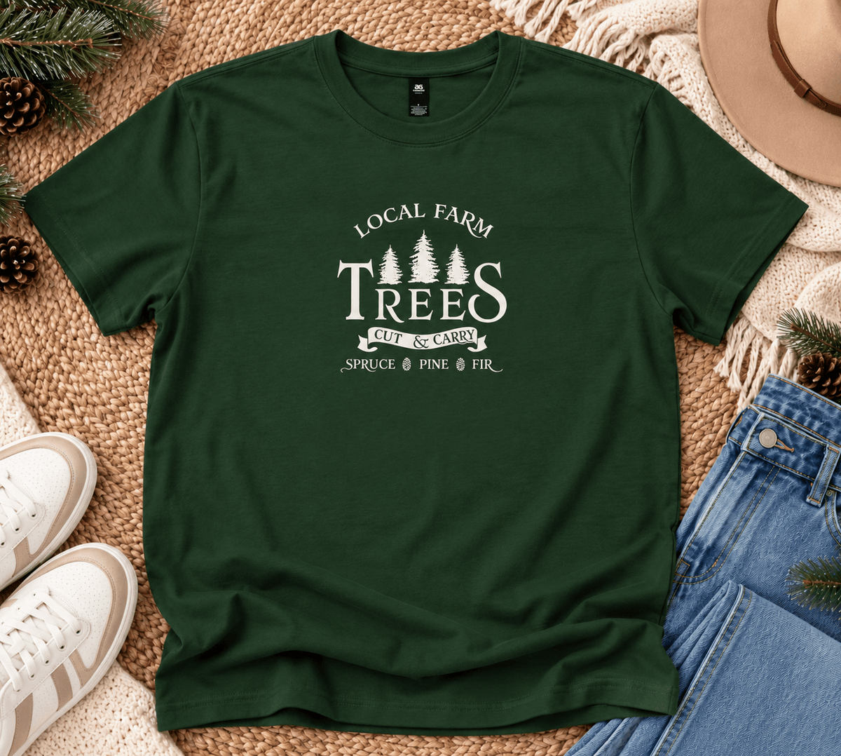 Local Farm Trees Tee christmas Lane Seven 