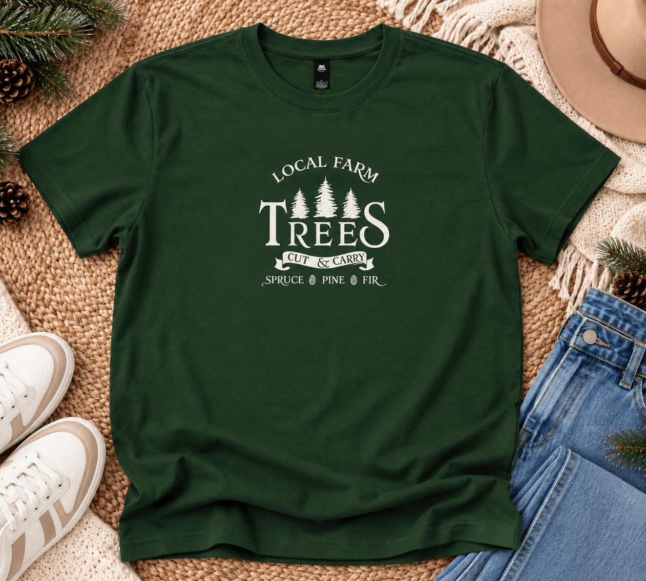 Local Farm Trees Tee christmas Lane Seven 