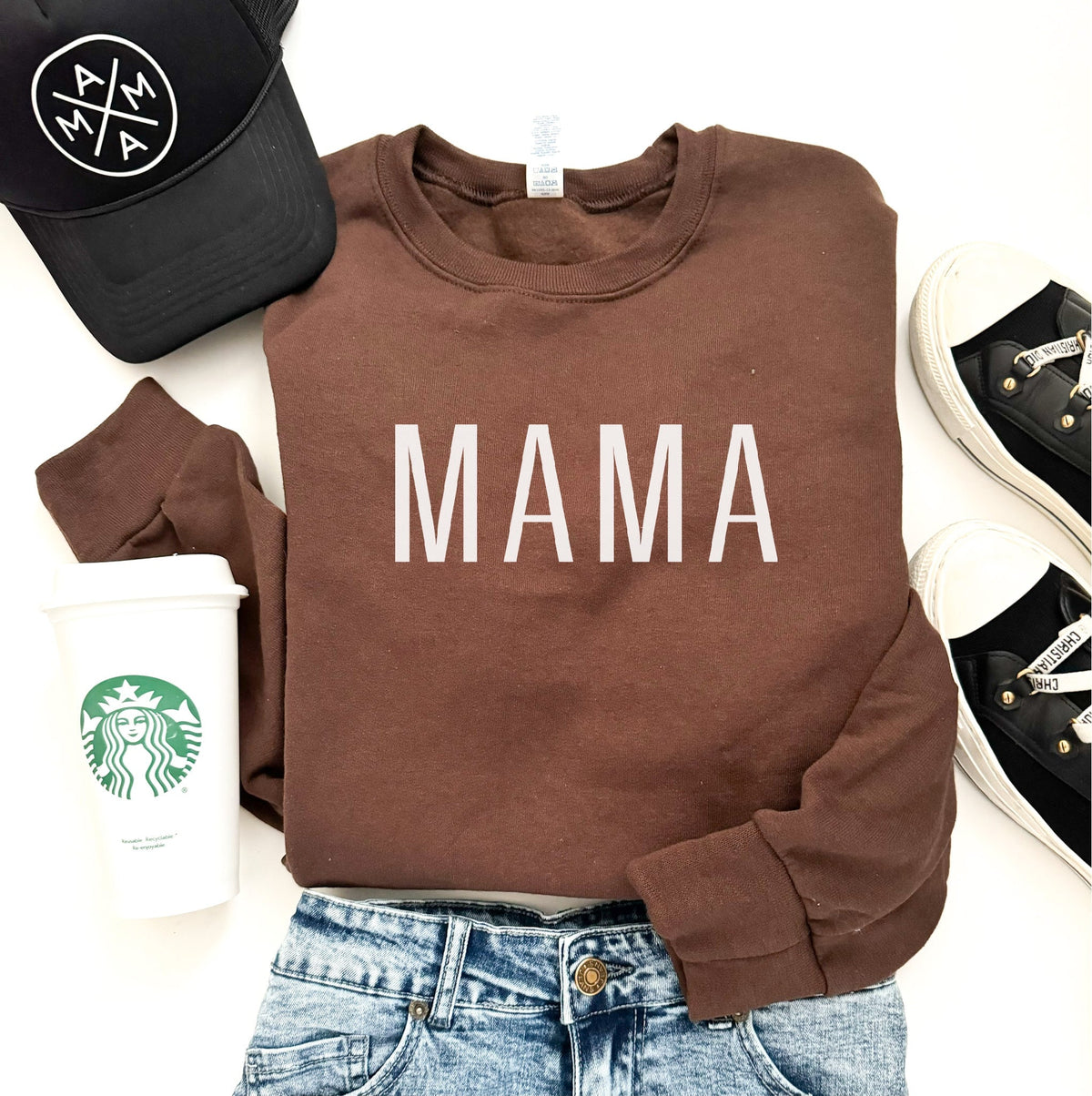 Mama basic sweatshirt Mama Jerzees 562MR 