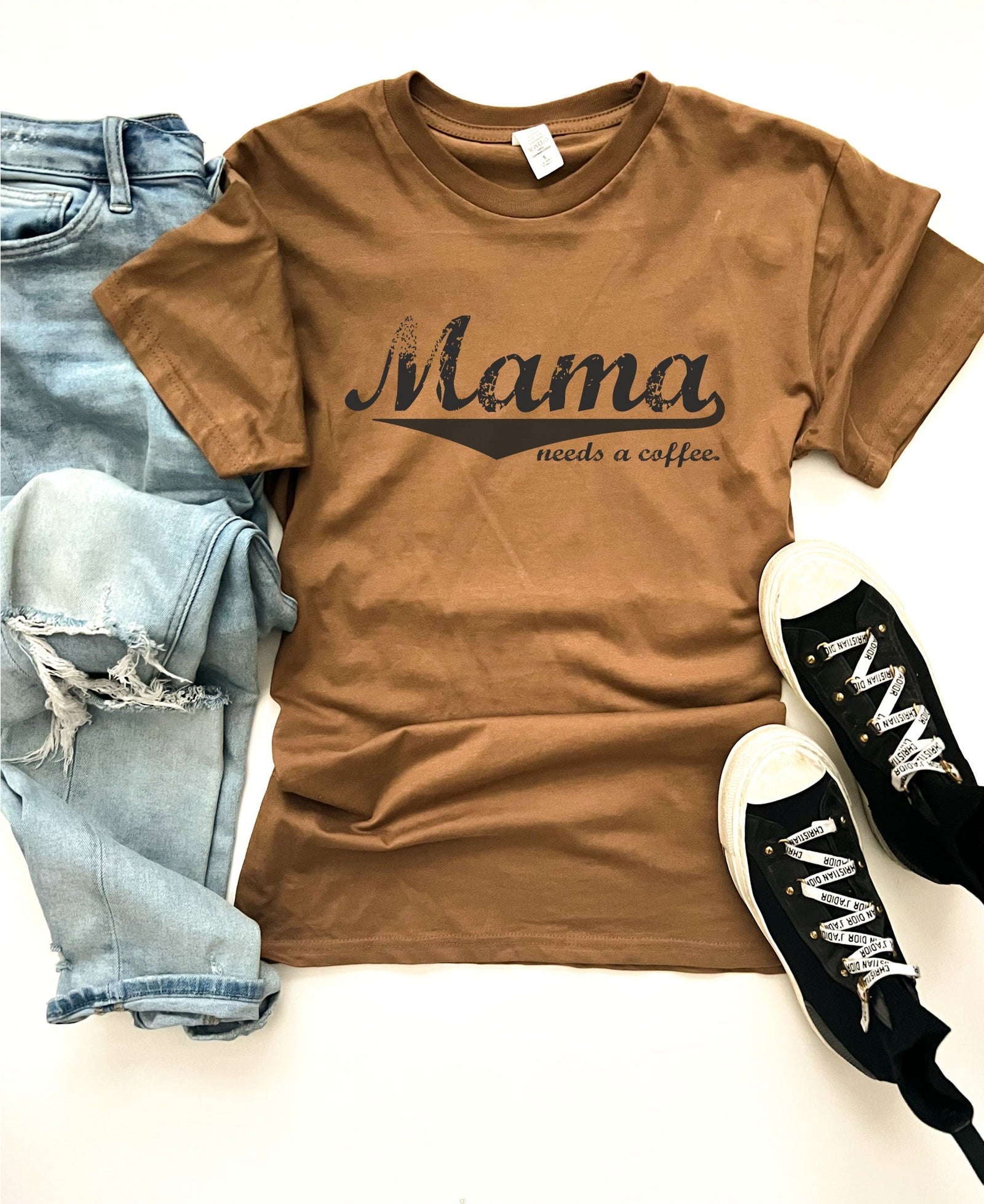 Mama needs a coffee tee baseball Lane seven tee 