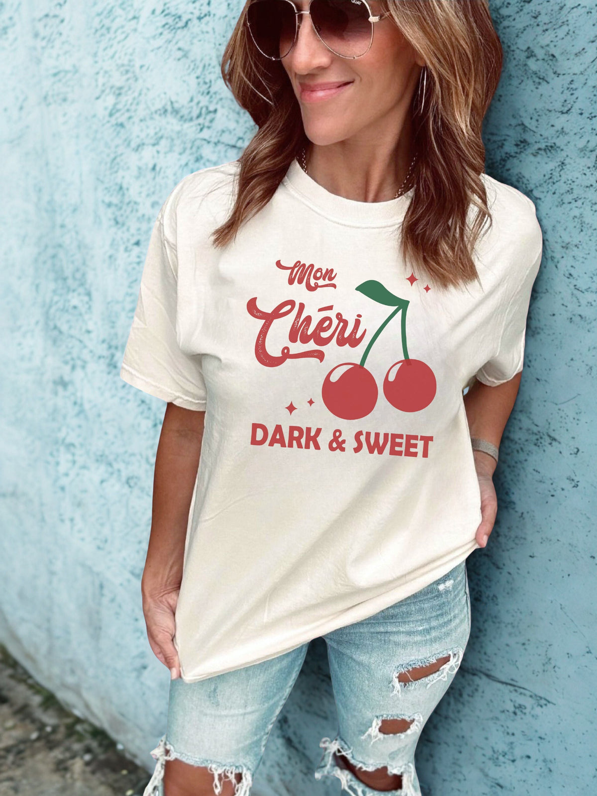 Mon Cheri heavyweight tee farmers market Lane seven heavyweight tee 