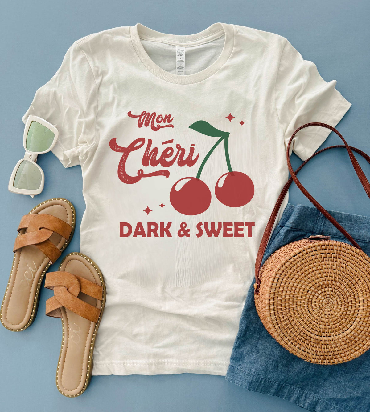 Mon Cheri heavyweight tee farmers market Lane seven heavyweight tee 