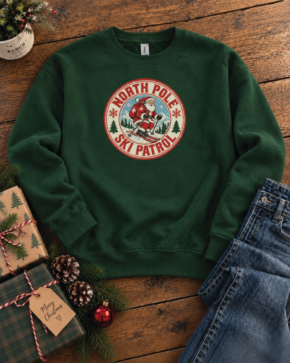 North Pole Ski Patrol Sweatshirt