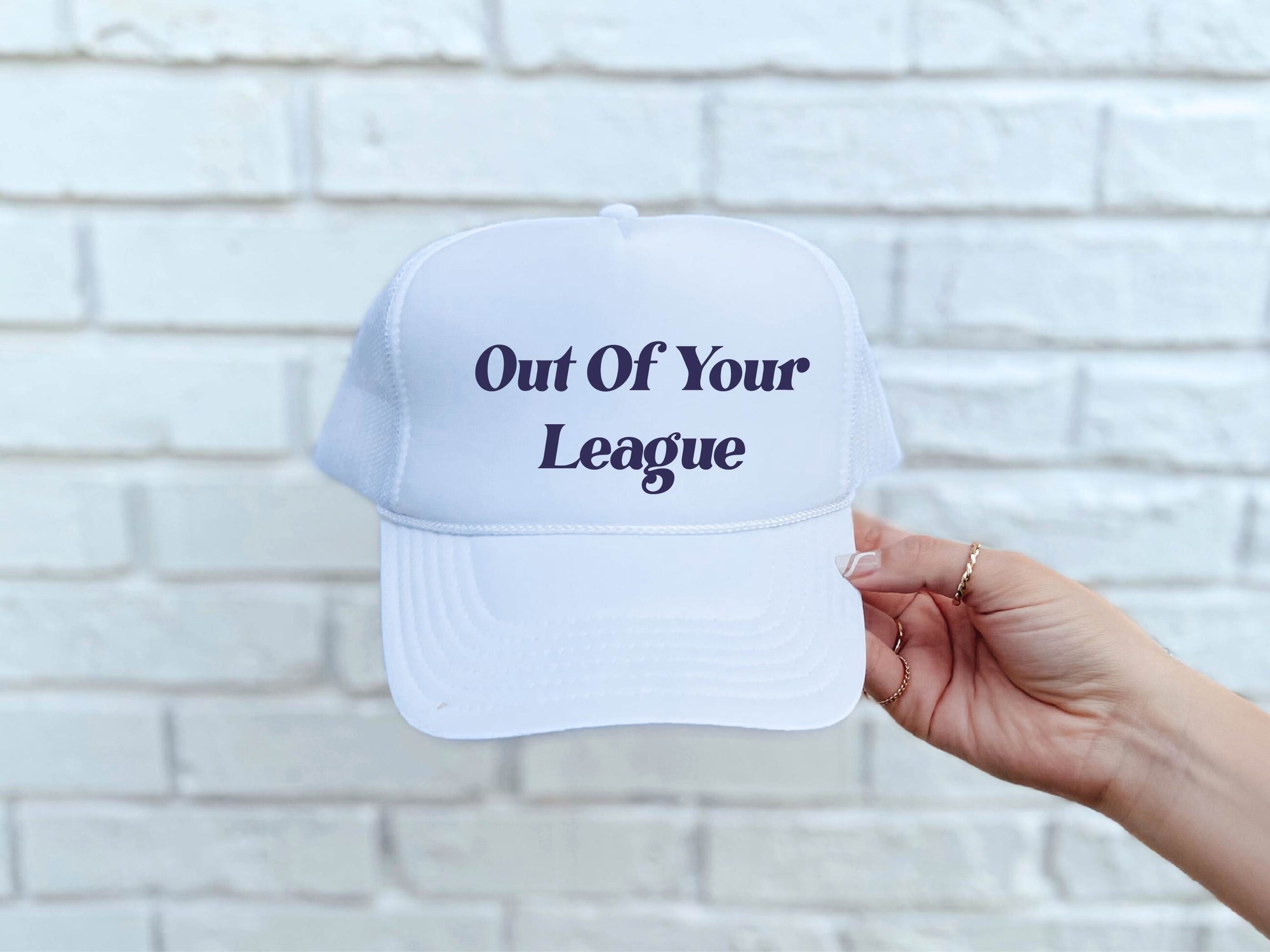 Out of your league foam trucker hat Hat Buck wholesale foam trucker 