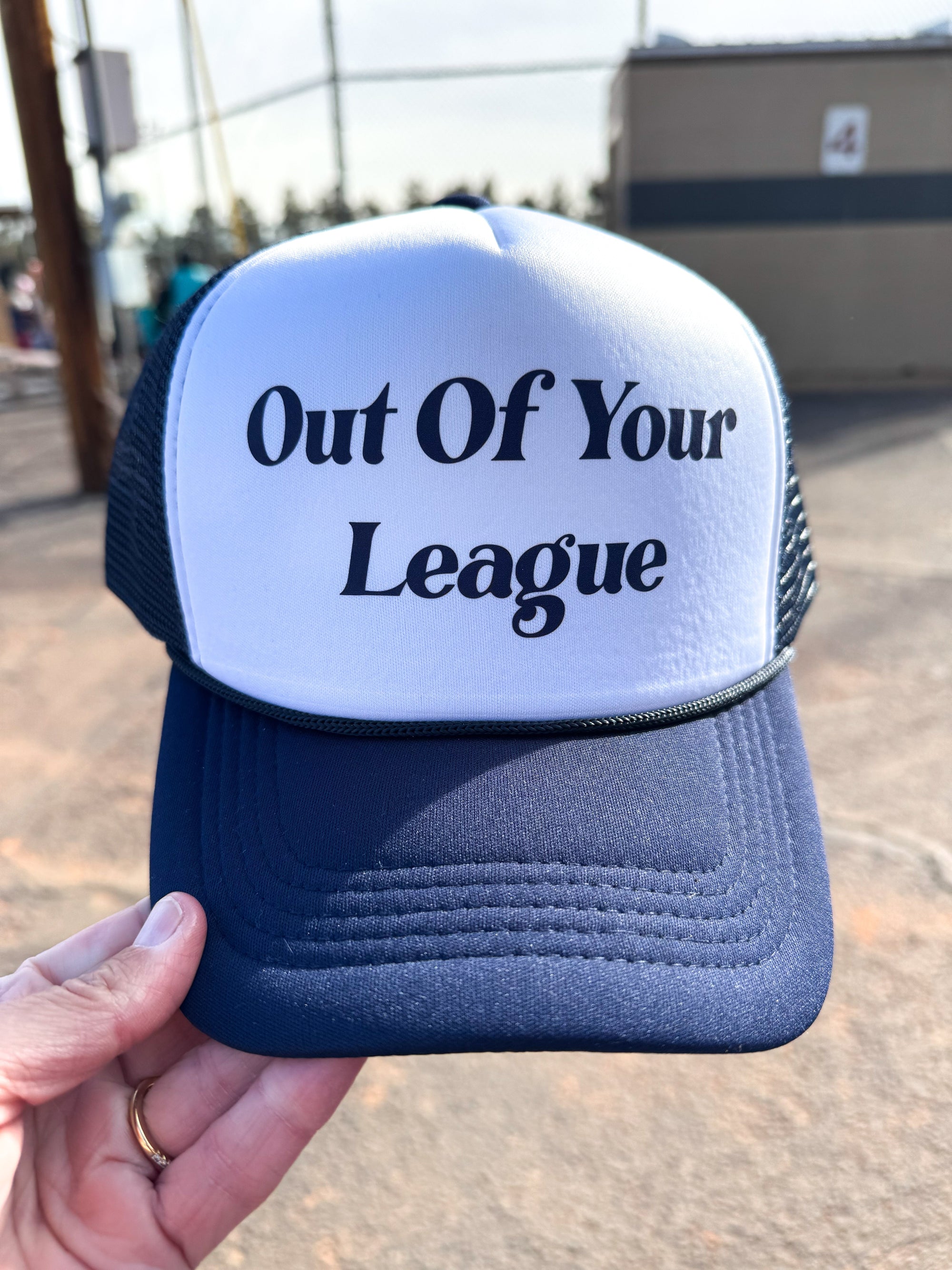 Out of your league foam trucker hat Hat Buck wholesale foam trucker 